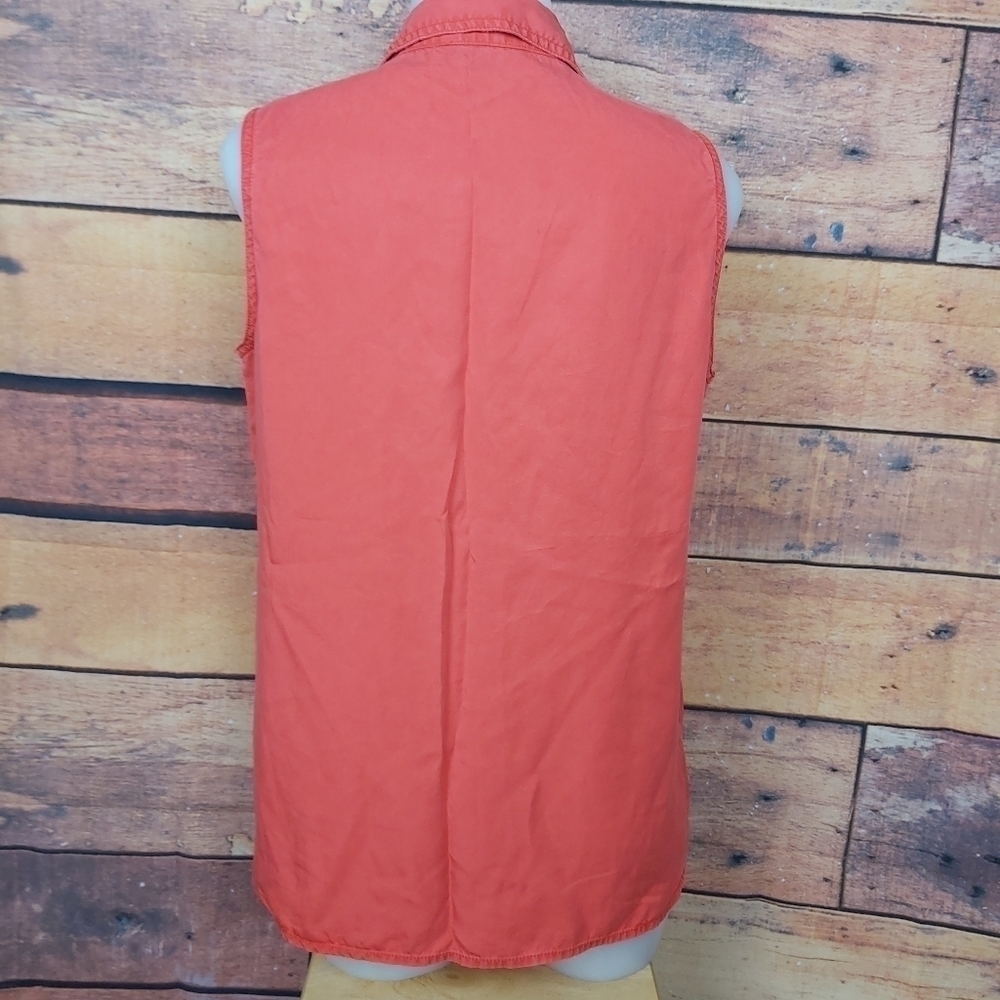 Buffalo Sleeveless Top button Down Light Blouse Size Small - Picture 5 of 6